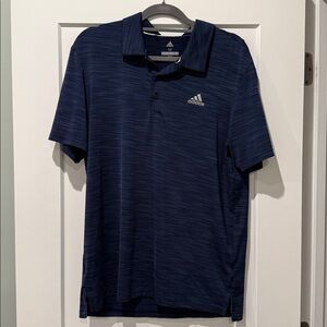 Adidas Dark Blue Polo Shirt Medium